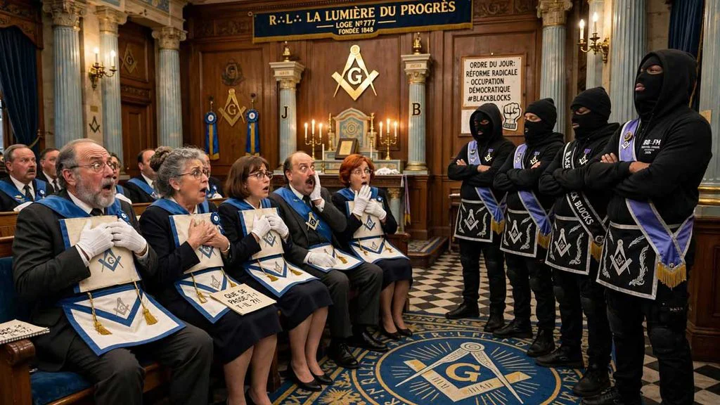 Les Black Blocks de la Loge&nbsp;: alerte au maçon masqué