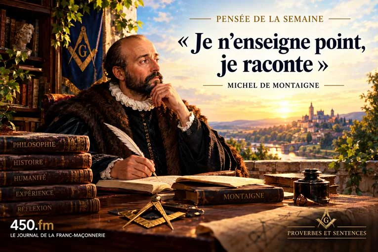 Proverbes et sentences&nbsp;: «&nbsp;Je n’enseigne point, je raconte&nbsp;»