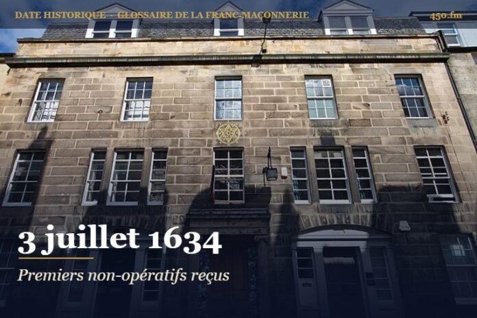 Admission de non-opératifs à la loge d’Édimbourg, 3 juillet 1634 – date historique de la franc-maçonnerie – 450.fm