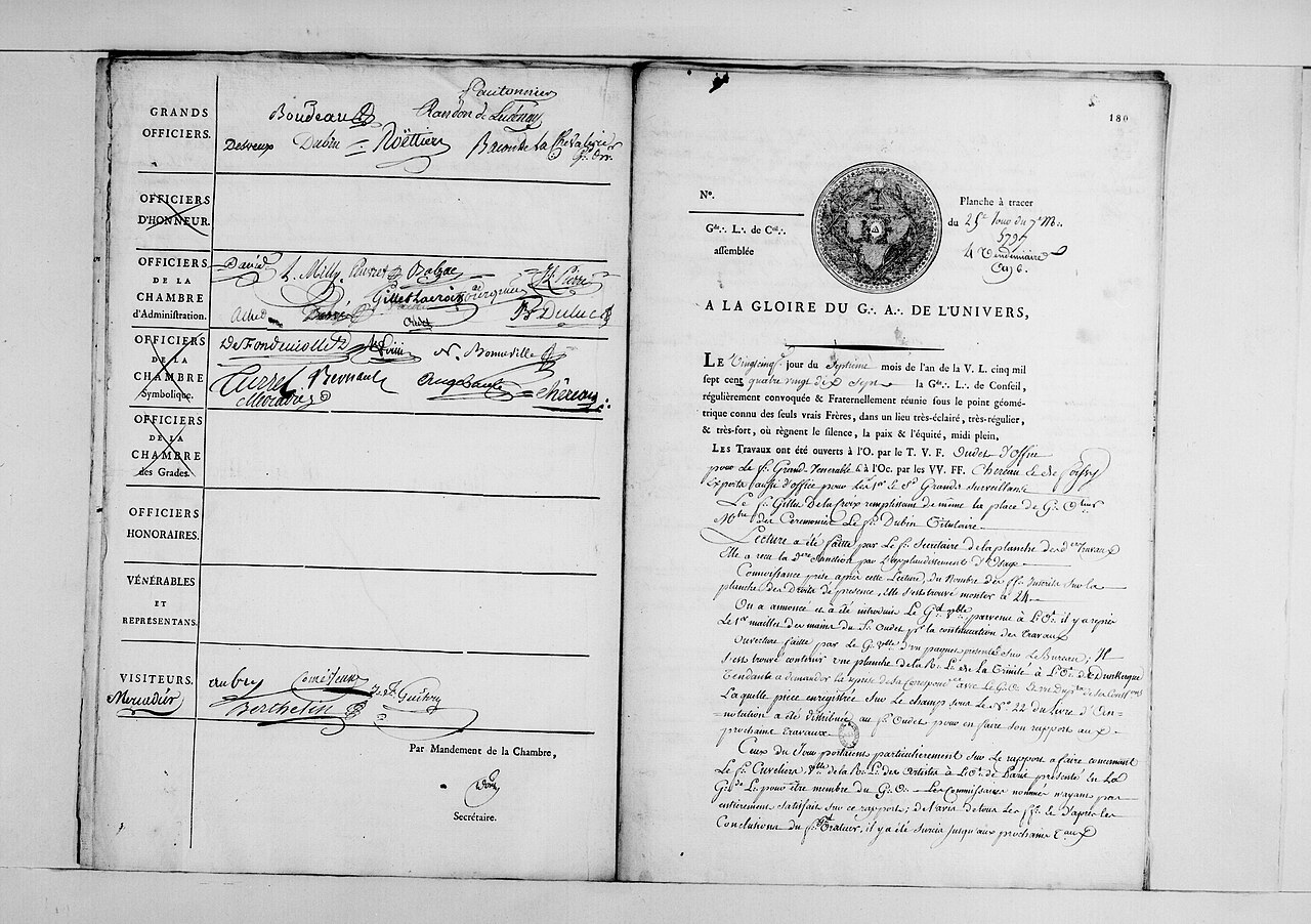 Albert Lantoine – FM1 (1)-FM1 (541).Archives centrales. France. Grand Orient de France. Grande Log