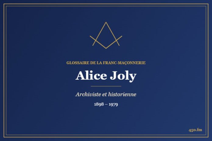 Alice Joly (Auteur) – Glossaire de la franc-maçonnerie 450.fm