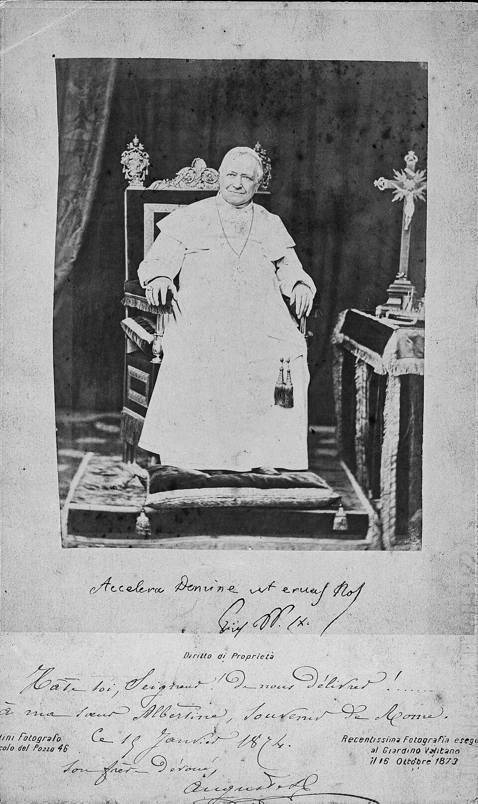 Allocution Multiplices inter de Pie IX contre la franc-maçonnerie, 25 septembre 1865