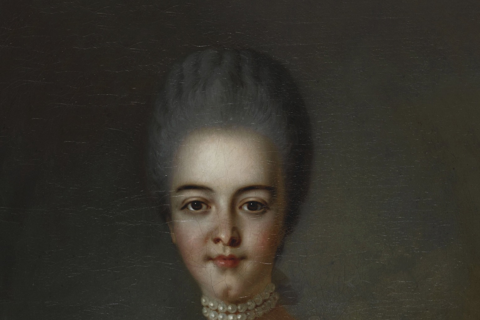 Portrait peint de Bathilde d’Orléans, duchesse de Bourbon, vers 1765-1775.