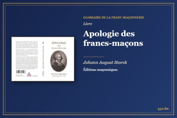 Apologie des francs-maçons (Livre) – Glossaire de la franc-maçonnerie 450.fm
