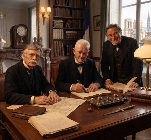 Berlock, Batson et Patrick Berlock à la préfecture de police, mars 1886