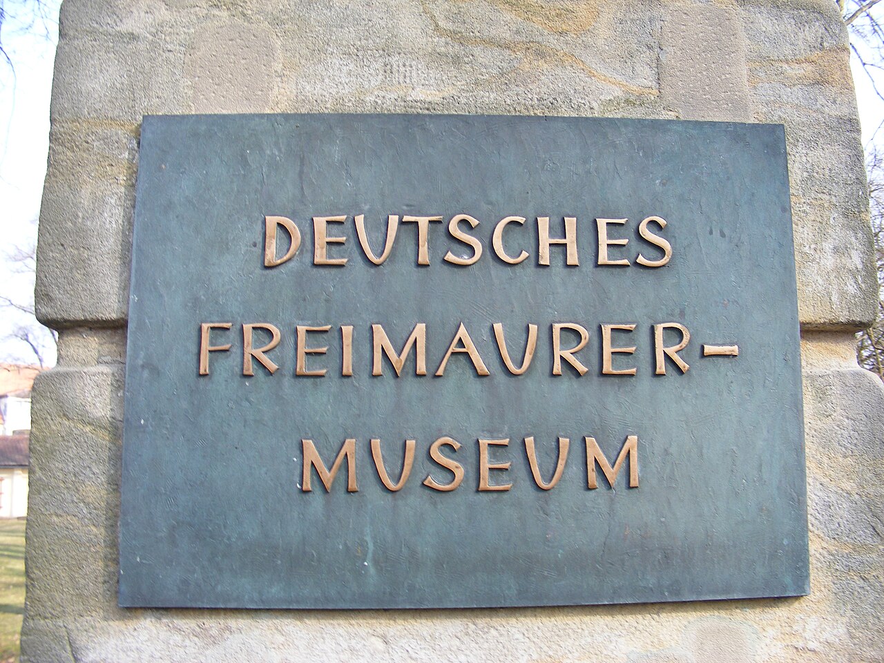 Bernhard Beyer – Deutsches Freimaurermuseum (Schild)