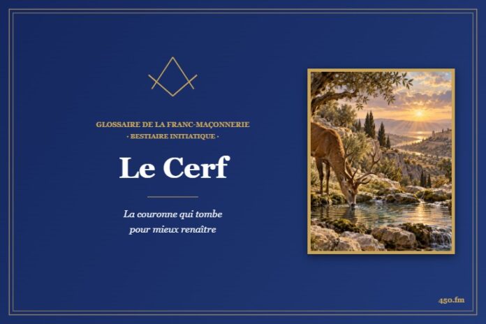 Le Cerf – Bestiaire initiatique du Glossaire de la franc-maçonnerie 450.fm