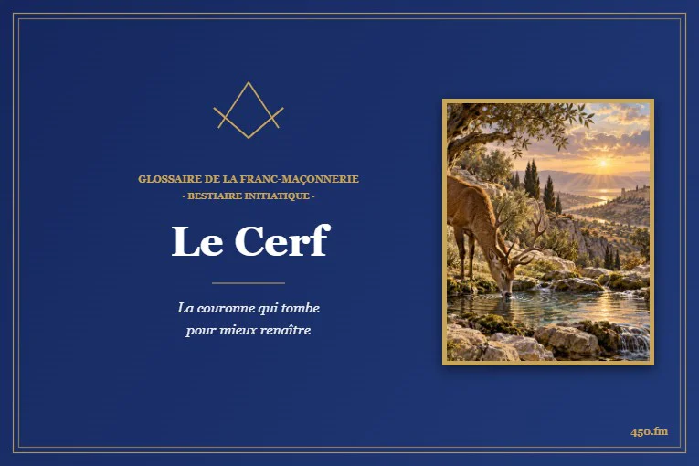 Le Cerf – Bestiaire initiatique du Glossaire de la franc-maçonnerie 450.fm