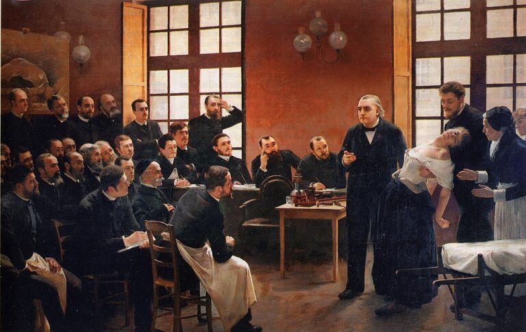 Une leçon clinique à la Salpêtrière (André Brouillet, 1887) – La suggestion comme colonisation « en douceur » de l’autre