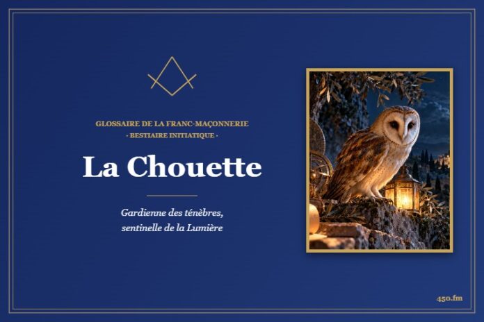 La Chouette, gardienne des ténèbres et sentinelle de la Lumière – Bestiaire initiatique du Glossaire de la franc-maçonnerie 450.fm