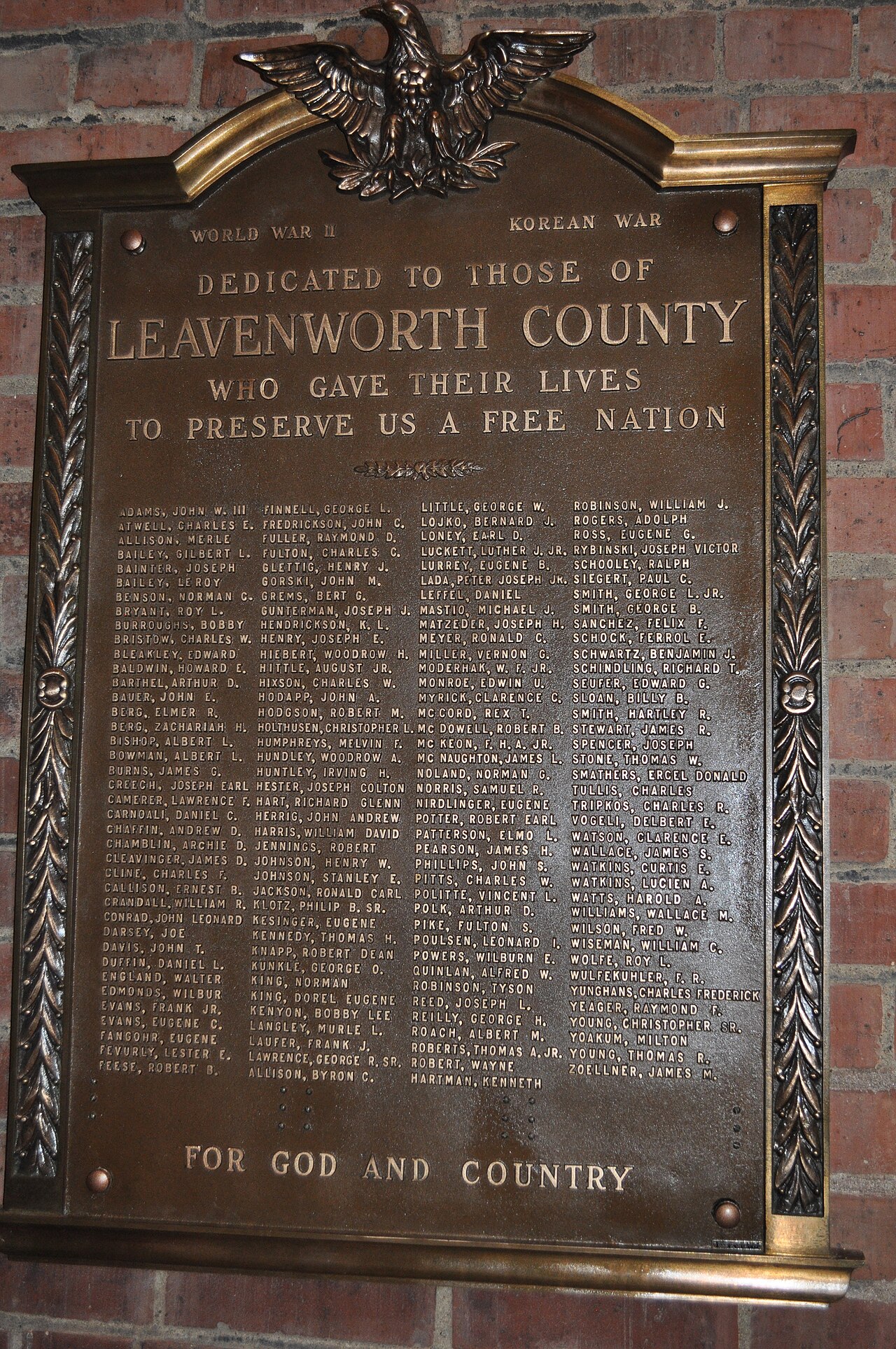 Christopher Hodapp – Leavenworthplaque