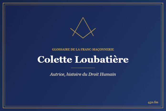 Colette Loubatière (Auteur) – Glossaire de la franc-maçonnerie 450.fm