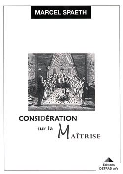 Couverture du livre Considération sur la maîtrise