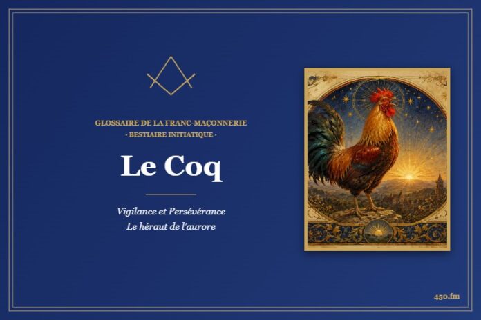 Le Coq – Bestiaire initiatique du Glossaire de la franc-maçonnerie 450.fm