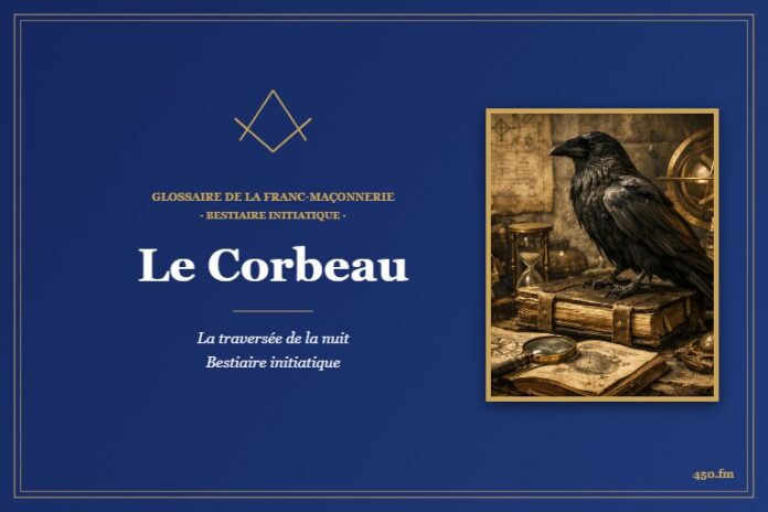 Le Corbeau – Bestiaire initiatique du Glossaire de la franc-maçonnerie 450.fm
