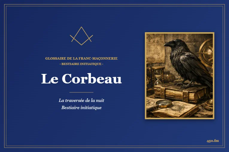 Le Corbeau – Bestiaire initiatique du Glossaire de la franc-maçonnerie 450.fm