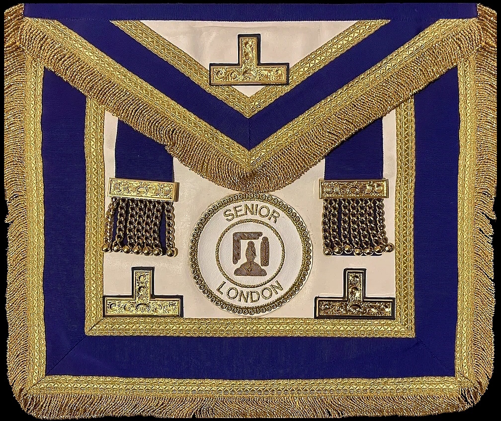 Couleurs en franc-maçonnerie – Masonic full dress apron - Senior London Grand Rank