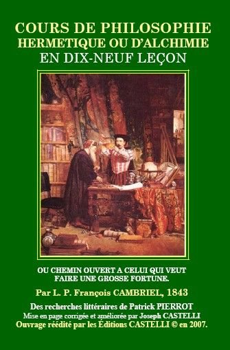 Couverture du livre Cours de philosophie hermétique ou d’alchimie – En 19 leçons