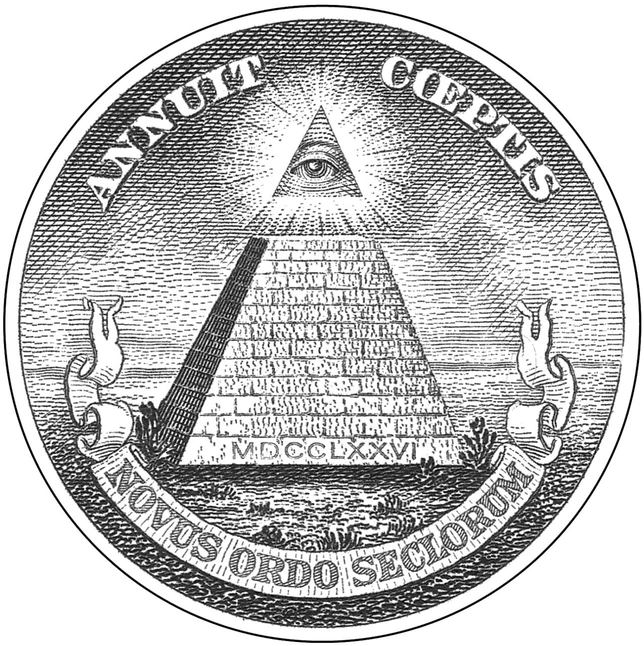David Ovason – Great Seal of the United States (reverse monochrome)