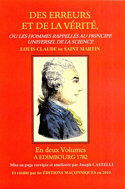 Couverture du livre Des erreurs et de la vérité