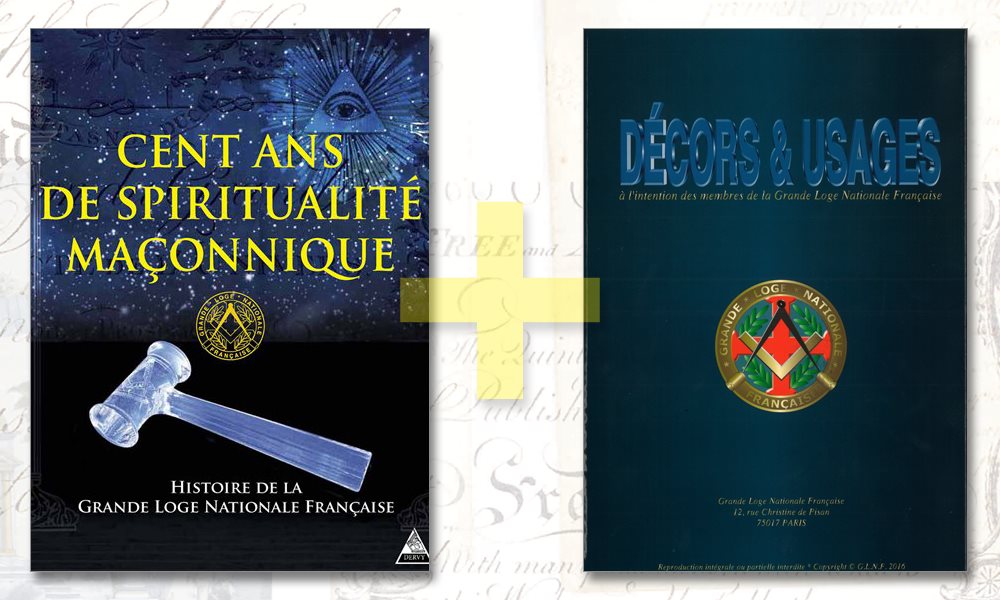 Couverture du livre Deux pour un&nbsp;: Cent ans de spiritualité maçonnique + Décors et usages