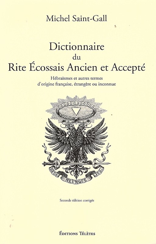 Couverture du livre Dictionnaire du Rite écossais ancien et accepté