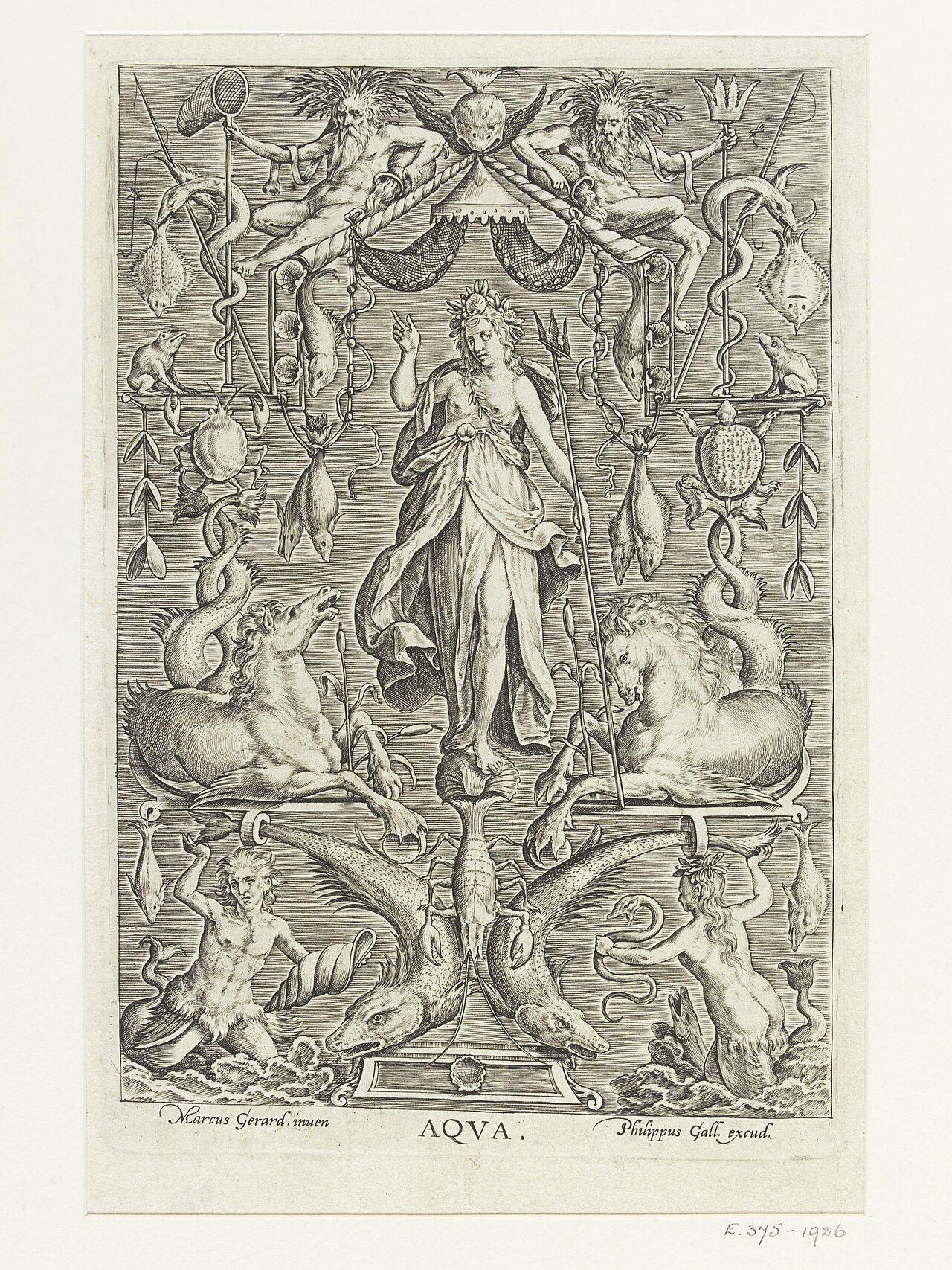 Eau en franc-maçonnerie – Marcus Gheeraerts I - The four elements - Water