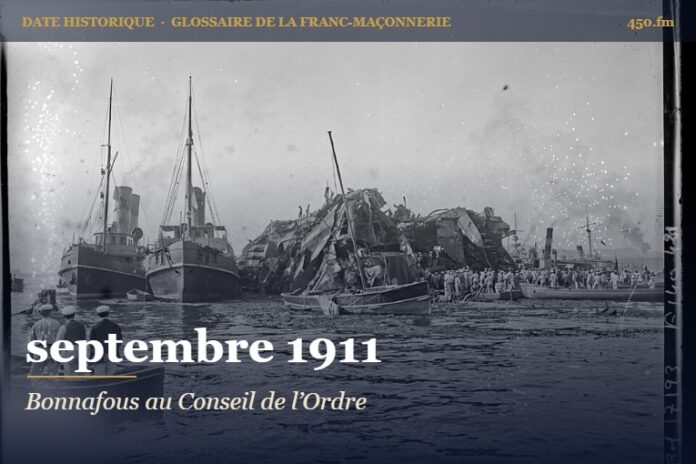 Élection d’Irénée Bonnafous au Conseil de l’Ordre du Grand Orient de France, septembre 1911 – date historique de la franc-maçonnerie – 450.fm