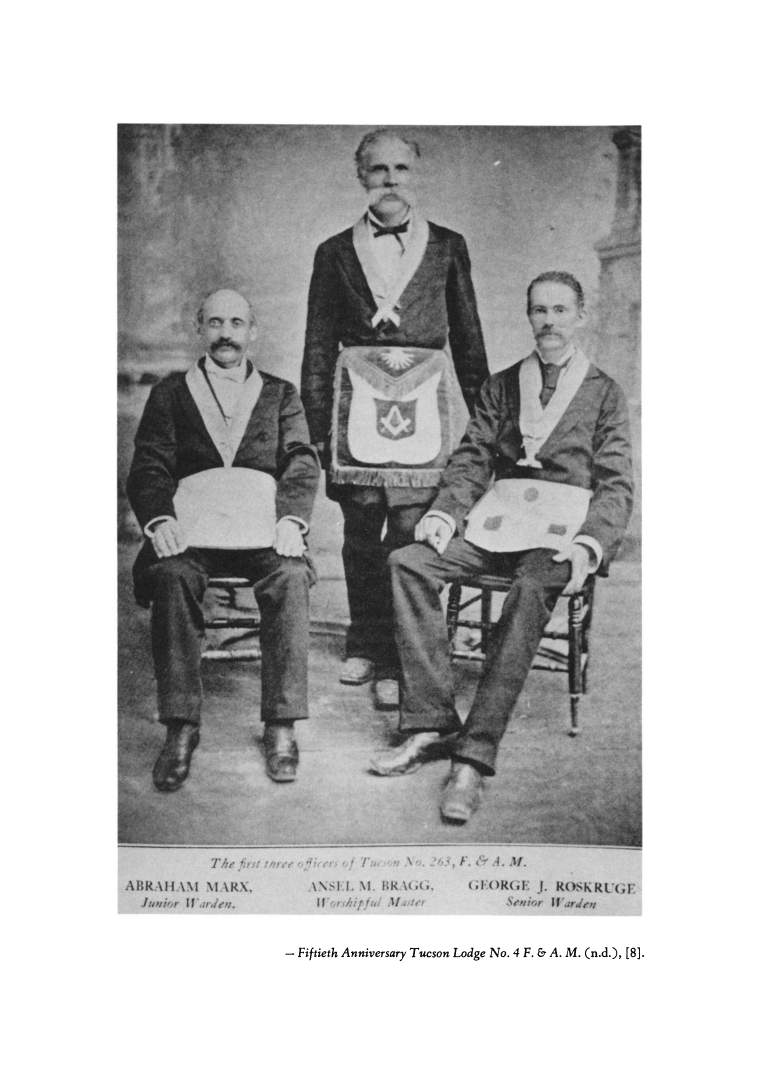 Éligibilité en franc-maçonnerie – Tucson Masonic Lodge 1881 officers