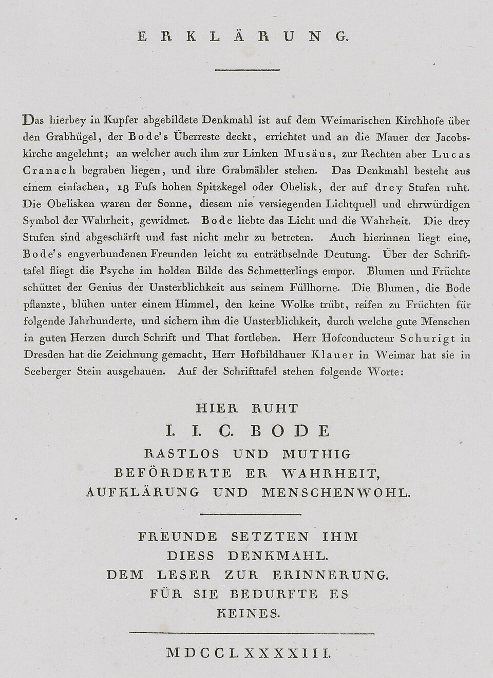 Entrée de Herder chez les Illuminés de Bavière à Weimar, 1er juillet 1783