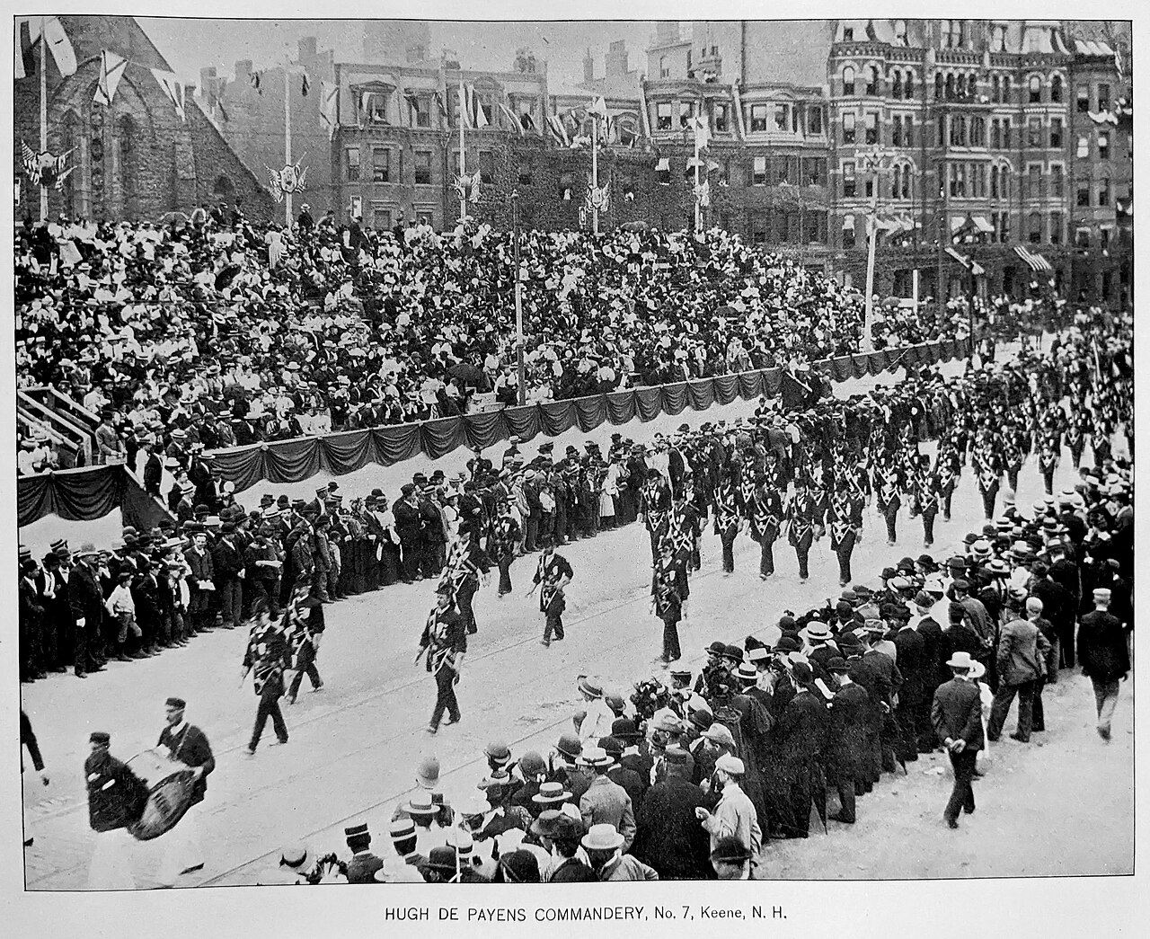 Extériorisation en franc-maçonnerie – Masonic parade Copley Square 1895