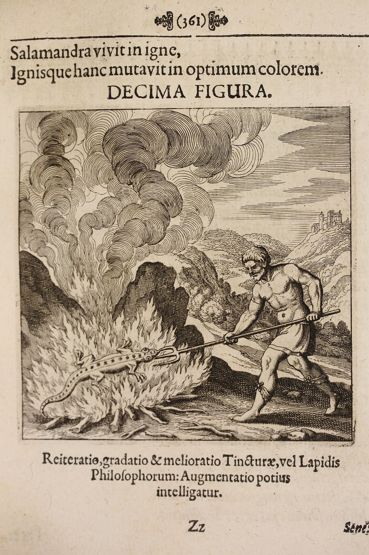 Feu en franc-maçonnerie – Musaeum Hermeticum 1678 p 361 Fire 0053