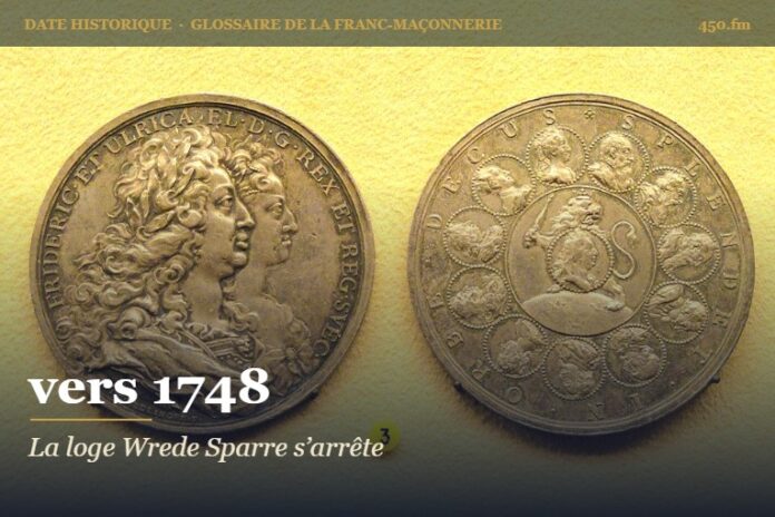 Fin des travaux de la loge du comte Wrede Sparre à Stockholm, vers 1748 – date historique de la franc-maçonnerie – 450.fm