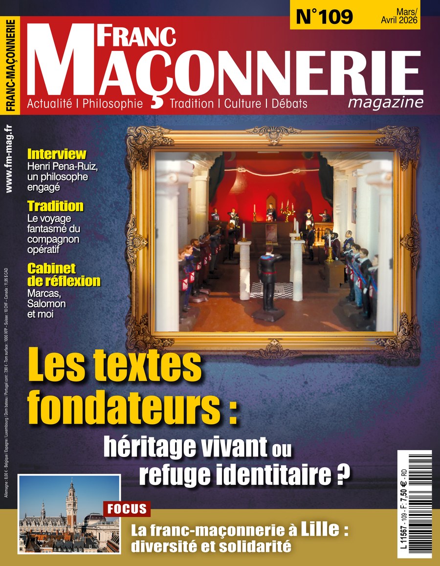 Couverture du n°109 de Franc-Maçonnerie Magazine, mars-avril 2026