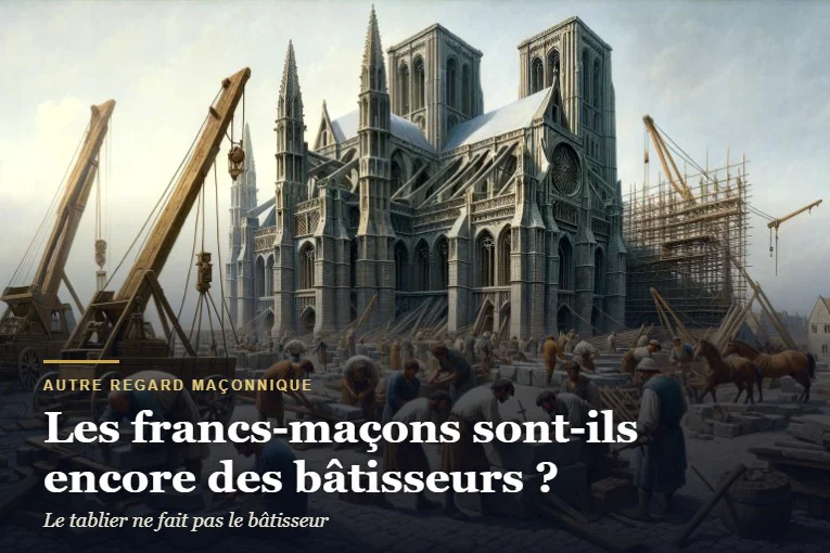 Les francs-maçons sont-ils encore des bâtisseurs ? Chantier de cathédrale