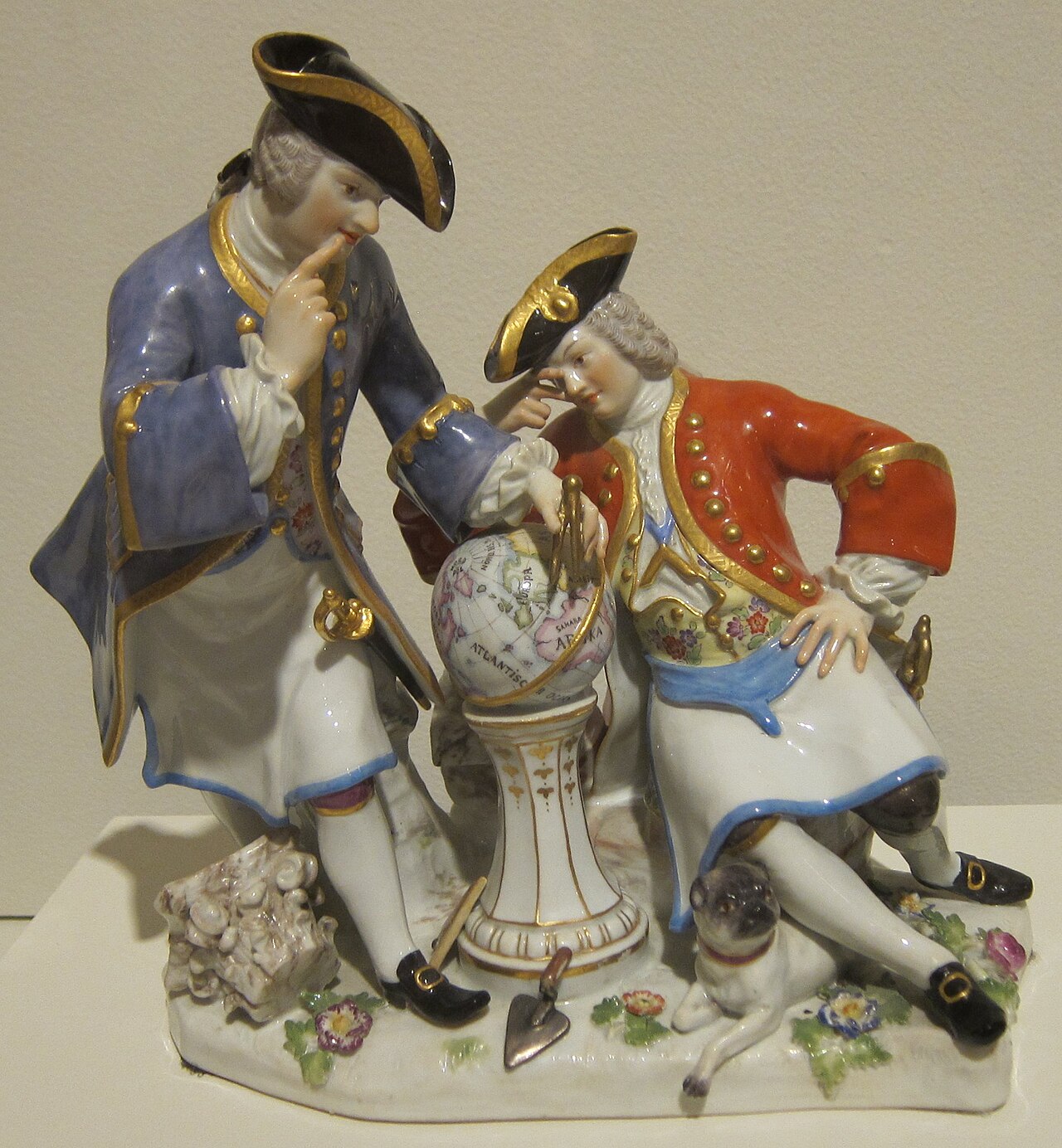 Fraternité en franc-maçonnerie – 'Group of Freemasons', 19th century, German, Meissen Manufactory, hard paste porcelain, Ho