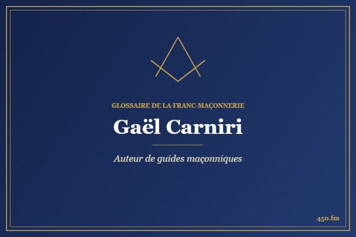 Gaël Carniri (Auteur) – Glossaire de la franc-maçonnerie 450.fm