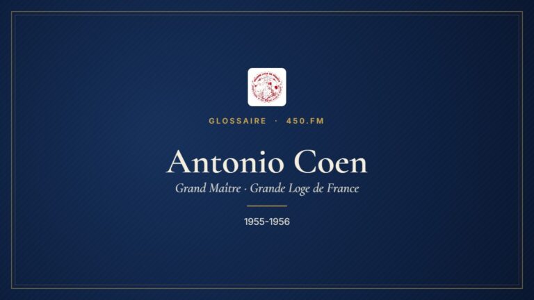 Antonio Coen (Grand Maître de la GLDF) – Glossaire 450.fm