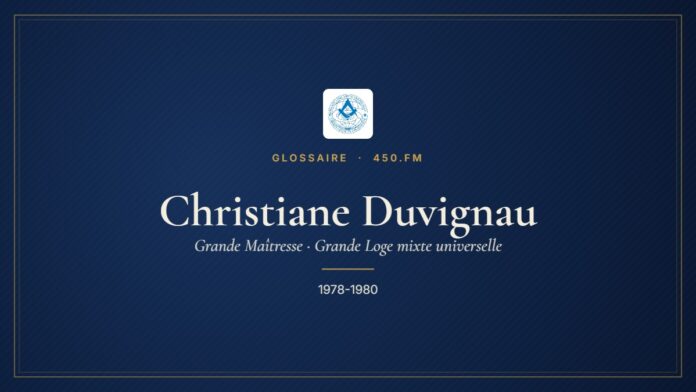 Christiane Duvignau (Grande Maîtresse de la GLMU) – Glossaire 450.fm