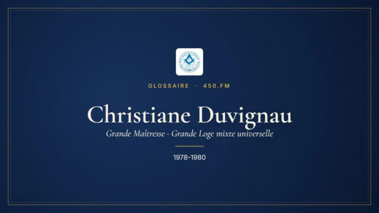 Christiane Duvignau (Grande Maîtresse de la GLMU) – Glossaire 450.fm
