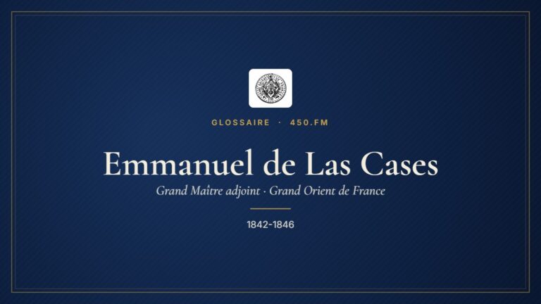 Emmanuel de Las Cases (Grand Maître adjoint du GODF) – Glossaire 450.fm