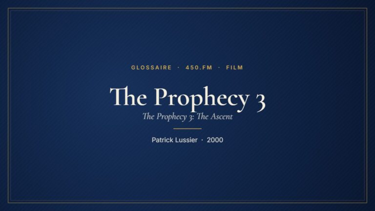 The Prophecy 3 (Film) – Glossaire 450.fm