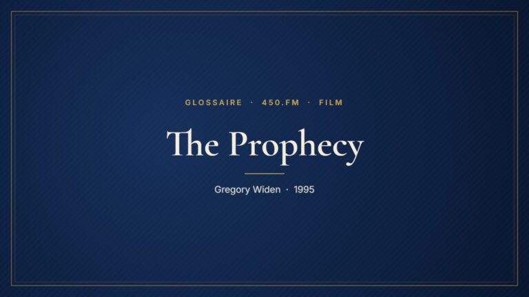 The Prophecy (Film) – Glossaire 450.fm