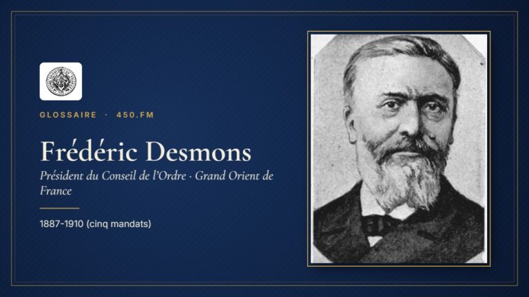 Frédéric Desmons (Président du Conseil de l’Ordre du GODF) – Glossaire 450.fm
