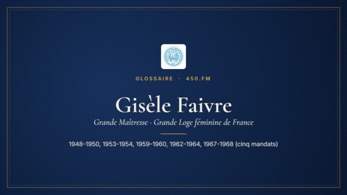 Gisèle Faivre (Grande Maîtresse de la GLFF) – Glossaire 450.fm
