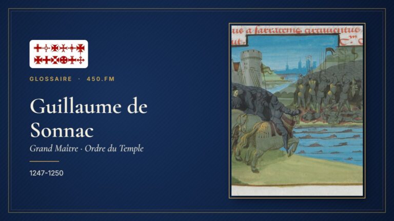 Guillaume de Sonnac (Grand Maître du Temple) – Glossaire 450.fm