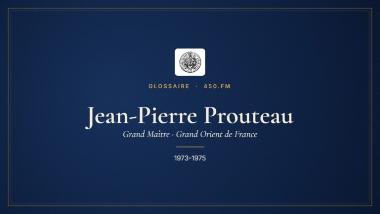 Jean-Pierre Prouteau (Grand Maître du GODF) – Glossaire 450.fm