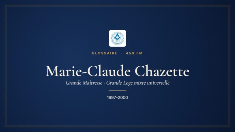 Marie-Claude Chazette (Grande Maîtresse de la GLMU) – Glossaire 450.fm