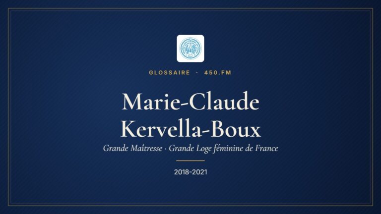 Marie-Claude Kervella-Boux (Grande Maîtresse de la GLFF) – Glossaire 450.fm