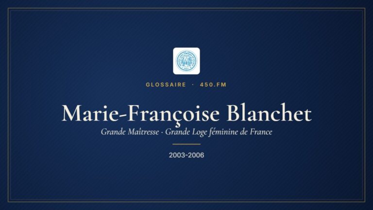 Marie-Françoise Blanchet (Grande Maîtresse de la GLFF) – Glossaire 450.fm